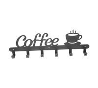TOYZFRIENDY Support Mural Noir pour Tasse de Café Porte Tasse Résistant pour Cuisine et Bar Organisateur de Rangement Décoratif pour Maison et Bureau