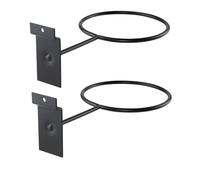 TOYZFRIENDY Support Mural pour Ballons 2 Pièces en Fer Noir 5 Mm D’épaisseur, Porte-Ballon Polyvalent Compatible Basketball, Football, Volley, Rangement Mural pour Accessoires Sport Maison,