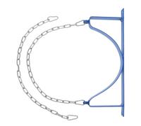 TOYZFRIENDY Support Mural pour Bouteille D'oxygène-acétylène avec Chaîne de Sécurité et Vis, Base Fixe Robuste en Métal, Fixation Murale Industrielle pour Rangement et Protection Sûre