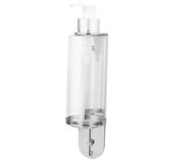 TOYZFRIENDY Support Mural pour Distributeur de Savon Liquide Argenté Résistant à Humidité Fixation Facile pour Salle de Bain et Cuisine Accessoire Pratique pour Pompe à Savon