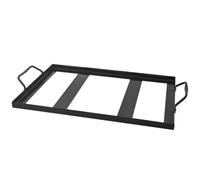 TOYZFRIENDY Support pour Bloc de Sel en Métal Noir Émaillé, Robuste et Résistant au Feu, pour Cuisson sur Plaque de Sel, Barbecue Cuisine en Plein Air, 1 Pièce, Porte-Bloc Stable et Pratique