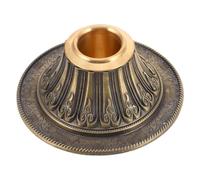 TOYZFRIENDY Support pour Moulin à Prières Tibétain Cuivre avec Base Large Stable Porte-Moulin Main pour Temple Bouddhiste Accessoire de Prière Décoratif et Cadeau Spirituel