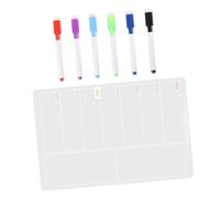 TOYZFRIENDY Tableau Magnétique Acrylique Tableau Effaçable à Sec avec Marqueurs Organiseur Hebdomadaire Pratique pour Réfrigérateur et Bureau Planificateur Réutilisable Aimanté