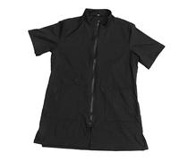 TOYZFRIENDY Tablier Imperméable pour Toilettage Animaux XL Noir Fermeture Éclair Longue, Uniforme Antistatique Adapté Aux Écoles Et Hôpitaux Animaliers