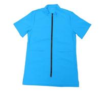 TOYZFRIENDY Tablier Imperméable Statique pour Toilettage Animal Blouse Professionnelle pour Toiletteurs Manches Longues Bleu et Confortable avec Poche Pratique