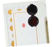 TOYZFRIENDY Tampon Encreur Portable Compact pour Documents et Comptabilité Tampon Encreur Éponge à Accessoire de Bureau Multifonction pour Signature et Identification