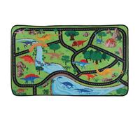 TOYZFRIENDY Tapis de Jeu Pliable pour Tout-Petits 50x80 Cm, Motif Dinosaures et Voitures, Antidérapant, Facile à Nettoyer, pour Chambre D’garçon et Filles et Salle de Jeux, Tapis Éveil Garçon