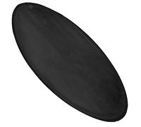 TOYZFRIENDY Tapis Isolant Extérieur pour Barbecue Et Foyer, Rond 30 Pouces en Silicone Noir Double Face, Résistant Haute Température, Protection Pelouse Et Terrasse, Accessoire Camping Réutilisable