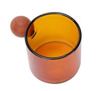 TOYZFRIENDY Tasse Verre Translucide avec Poignée Résistance Thermique et Portable pour Eau Thé Café Usage Intérieur et Extérieur