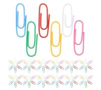 TOYZFRIENDY Trombones Colorés Moyens 33 MM 1200 Pièces Assorties en Plastique Solide pour Classement Bureau École et Maison Marque-Pages Antidérapants Polyvalents