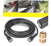 TOYZFRIENDY Tuyau de Lavage Haute Pression Double Extrémité Flexible et pour Machine à Laver Froide Raccord Femelle Compatible Pompe Utilitaire et Noir