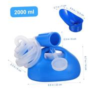 TOYZFRIENDY Urinoir Portable Femme avec Poignée Intégrée Bouteille Étanche pour Voyage Camping Urinoir Debout Urgence et Facile à Utiliser