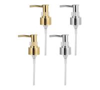 TOZBLEU 4 pièces têtes de pompe de rechange acier inoxydable, distributeur sirop réutilisable, pompe sirop Monin adaptée, embout pour 28/410 bouteille filetée, pompe a sirop professionnelle