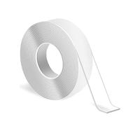 TOZBLEU 5M Ruban adhésif double face Extra Fort, Scotch Transparent Double Face, Nano-Ruban Lavable et Réutilisable, Sans Percer, Sans Traces, Amovible, Multifonctionnel (5m x 22mm x 1mm)