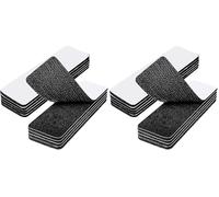 TOZKZO 10 Pièces Scratch Autocollant Double Face,Bande Scratch Adhésive 3 X 10cm Bande Autocollant, Double Face Adhésif Puissant pour Tapis/Coussins de Canapé/Maison/Bureau - Noir (Lot de 2)