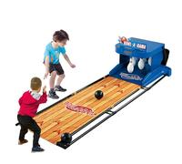 TozMvi Jeu De Bowling électronique, Jeu De Boules De Bowling D'intérieur avec Tableau D'affichage LED, Effet Sonore De Simulation, Jeu De Bowling Familial D'intérieur Pliable 2m/6ft