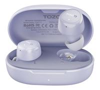 TOZO E1 Écouteurs Bluetooth sans Fil, Ecouteurs Bluetooth avec 5.3, ENC Appels, Ultraléger, EQs Ajustement, 30H Lecture, USB Type C, IPX6 Violet