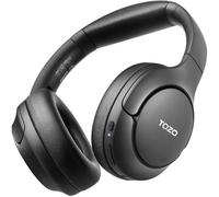 TOZO HT2 Casque Bluetooth sans Fil Ecouteurs Bluetooth 5.3 avec ANC Hybride Hi-Res Audio et ORIGX Acoustique 40mm Contrôleur EQ Ajustement 60H d'Autonomie 3.5mm AUX Audio Câble et USB Type C Noir