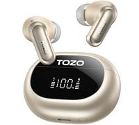 TOZO NC20 Écouteurs Bluetooth sans Fil, 80H d'Autonomie, 6 Mics ENC AI Appels Clair, LDAC Hi-Res Audio, IPX8 Détection Automatique, Deux Connexion Faible-Latence Chargement sans Fil 32 EQ