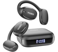 TOZO OpenEgo Écouteurs Bluetooth sans Fil Casque Bluetooth 5.3 Ultraléger avec ENC Appel 16.2mm Contrôleur ORIGX Acoustique EQs Ajustement 80H d'Autonomie USB Type C IPX5 Noir