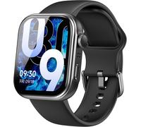 Tozo S6 Montre Connectée Femme Homme Avec 1.85" Amoled Écran Résolution 390x450 Ppi Smartwatch Avec Bluetooth Appel Et Message Multiples Fonctions De Santé Et Vie 100+ Modes Sportifs Ip68 Noir