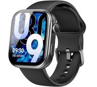 TOZO S6 Montre Connectée Femme Homme avec 1.85" AMOLED Écran Résolution 390x450 PPI Smartwatch avec Bluetooth Appel et Message Multiples Fonctions de Santé et Vie 100+ Modes Sportifs IP68 Noir