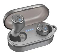 TOZO T10 Écouteurs Bluetooth sans Fil Ecouteurs Bluetooth 5.3 avec Contrôle Tactile ORIGX 2.0 Acoustique EQ Ajustement 55H d'Autonomie Soutient Chargement sans Fil et USB Type C IPX8 Gris