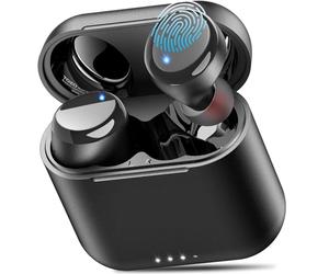 TOZO T6 Mini Écouteurs Bluetooth sans Fil, Ecouteurs sans Fil Conception Erogonomique Sport 50H, IPX8 Casque Bluetooth sans Fil EQ Personnalisé par Application