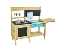 Cuisine D'EXTERIEUR en Bois TP Deluxe avec Four ET Reservoir d'eau avec Accessoires DE Jeux - Norme FSC dim L96 x l40 x h96