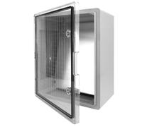 TP Electric Boîtier de distribution électrique avec porte transparente pour montage en saillie IP65 IK10 400 x 500 x 180 mm