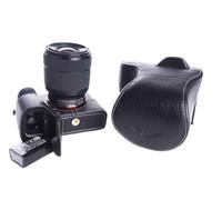 TP Étui en cuir véritable fait à la main pour appareil photo Sony A7 II A7R M2 A7S Mark II 28-70 mm, FE 55 mm/F1.8 et objectif 35 mm Ouverture par le bas Noir