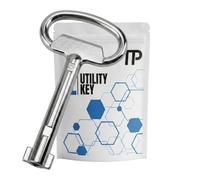 TP Europe Clé pour armoire électrique en alliage de zinc de 6 mm - Clé universelle pour boîte de compteur, armoire de distribution et armoire de compteur de gaz - Compatible avec les armoires Rittal