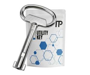TP Europe Clé pour armoire électrique en alliage de zinc de 6 mm - Clé universelle pour boîte de compteur, armoire de distribution et armoire de compteur de gaz - Compatible avec les armoires Rittal