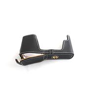 TP fait à la main en cuir véritable Demi Sac Housse pour Appareil photo Olympus OM-D E-M5 EM5 Bas Noir Ouverture Version