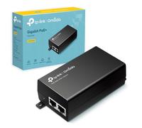 TP-Link 802.3at/af Gigabit PoE Injector , Non-PoE to PoE Adapter , Supplies PoE (15.4W) or PoE+ (30W) , Plug & Play , Desktop/Wall-Mount , Distance Up to 100m (TL-PoE160S)
