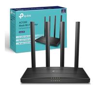 TP-Link AC1200 Wireless Dual Band Full Gigabit Wi-Fi Router, Wi-Fi Speed Up to 867 Mbps/5 GHz + 300 Mbps/2.4 GHz, 4+1 Gigabit Ports, Dual-Core CPU, Parental Control, Easy setup (Archer C6)