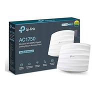 TP-Link AC1750 Wi-FI Dual Band Gigabit Ceiling Mount Access Point, MU-MIMO, Support 802.3af/at/Passive PoE, Easily Mount to Wall Or Ceiling, Free EAP Controller Software (EAP245), White