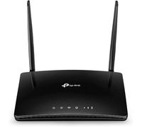 TP-Link AC750 Dual Band 4G LTE Router, SIM Slot Unlocked, WAN/LAN port, Removable Wi-Fi Antennas, Compatible with FDD-LTE and TDD-LTE, No Configuration Required, UK Plug, Black (Archer MR200)