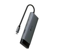 TP-Link Adaptateur multiport USB C 7 en 1 (UH7020C) | HDMI 4K @ 60 Hz, SD et microSD, Alimentation 100 W, 1 Port USB-C, 2 Ports USB-A | Dongle Haute Vitesse 5 Gbit/s | Compatible avec MacBook et Plus