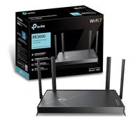 TP-Link Archer BE3600 Routeur WiFi 7, Vitesse jusquà 3,6 Gbit/s, bi-Bande, 2 Ports 2.5G, USB 3.0, 4 antennes à Haute Performance, EasyMesh, WPA3, Contrôle Parental, Antivirus intégré