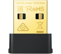 TP-Link Archer T2UB Nano AC600 Nano Wi-Fi Bluetooth 4.2 USB Adapter(2.4GHz 200Mbps, 5GHz 433Mbps, taille nano, supporte Win 11/10/8.1/8/7, normes de cryptage WPA3, Bluetooth 4.2)