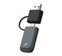 TP-Link Archer TBE400U Clé Wi-FI 7 WiFi pour PC, USB-C/A Adaptateur Wi-FI BE6500 Tri-Band, MU-MIMO, WPA3, USB 3.0, Compatible Uniquement avec Windows 10/11
