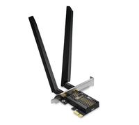 TP-Link Archer TBE552E Carte réseau WiFi 7 BE9300 Mbps sans Fil Bluetooth 5.4 PCIe, Couverture de Signal Plus Large, 6 GHz, 5 GHz, 2,4 GHz PCI Express Bluetooth WiFi 7 Carte pour Ordinateur de
