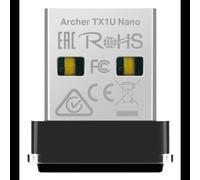 TP-Link ARCHER-TX1U-NANO : Adaptateur USB WiFi 6 AX300, 287 Mbit/s, Monobande 2.4GHz, MU-MIMO, Standards IEEE 802.11ax/b/g/n, Compatible Windows/Linux