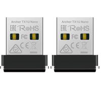 TP-Link Archer TX1U Nano AX300 Adaptateur USB Wi-FI 6 Nano, Débits Jusqu’à 287 Mbps, Format Ultra-Compact (17,5×15,8×7,1 mm), Compatible Windows 11/10/7/Linux, MU-MIMO, Mode AP, (Lot de 2)