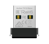 TP-Link Archer TX1U Nano AX300 Adaptateur USB Wi-FI 6 Nano, Dual Band 2,4/5GHz, Débits Jusqu’à 287 Mbps, Compatible Windows 11/10/7 & Linux, MU-MIMO, Mode Point d’accès, Sécurité WPA3