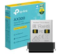 TP-Link Archer TX1U Nano AX300 Adaptateur USB Wi-FI 6 Nano, Dual Band 2,4/5GHz, Débits Jusqu’à 287 Mbps, Compatible Windows 11/10/7 & Linux, MU-MIMO, Mode Point d’accès, Sécurité WPA3