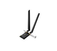 TP-Link WiFi 6E Carte WiFi PCIe AXE5400, Archer TXE72E, Bluetooth 5.2, Tri-Bandes (6GHz/5GHz/2.4GHz), WPA3, Inter Wi-FI 6E Chipset avec 2 antennes tri-Bande à Gain élevé, Win 11/10