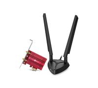 TP-Link Archer TXE75E : Carte Réseau Interne PCI Express Wi-Fi 6E AXE5400 Bluetooth 5.2 Bi-bande 2.4/5 GHz, Standards IEEE 802.11ax, Antenne Externe