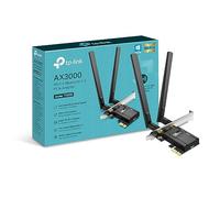 TP-Link AX3000 Adaptateur PCIe Double Bande Wi-FI 6 Bluetooth 5.2 avec Deux antennes, dissipateur Thermique spécialisé, 1024-QAM, Latence Ultra-Faible, chipset Intel® Wi-FI 6, Prend en Charge Windows